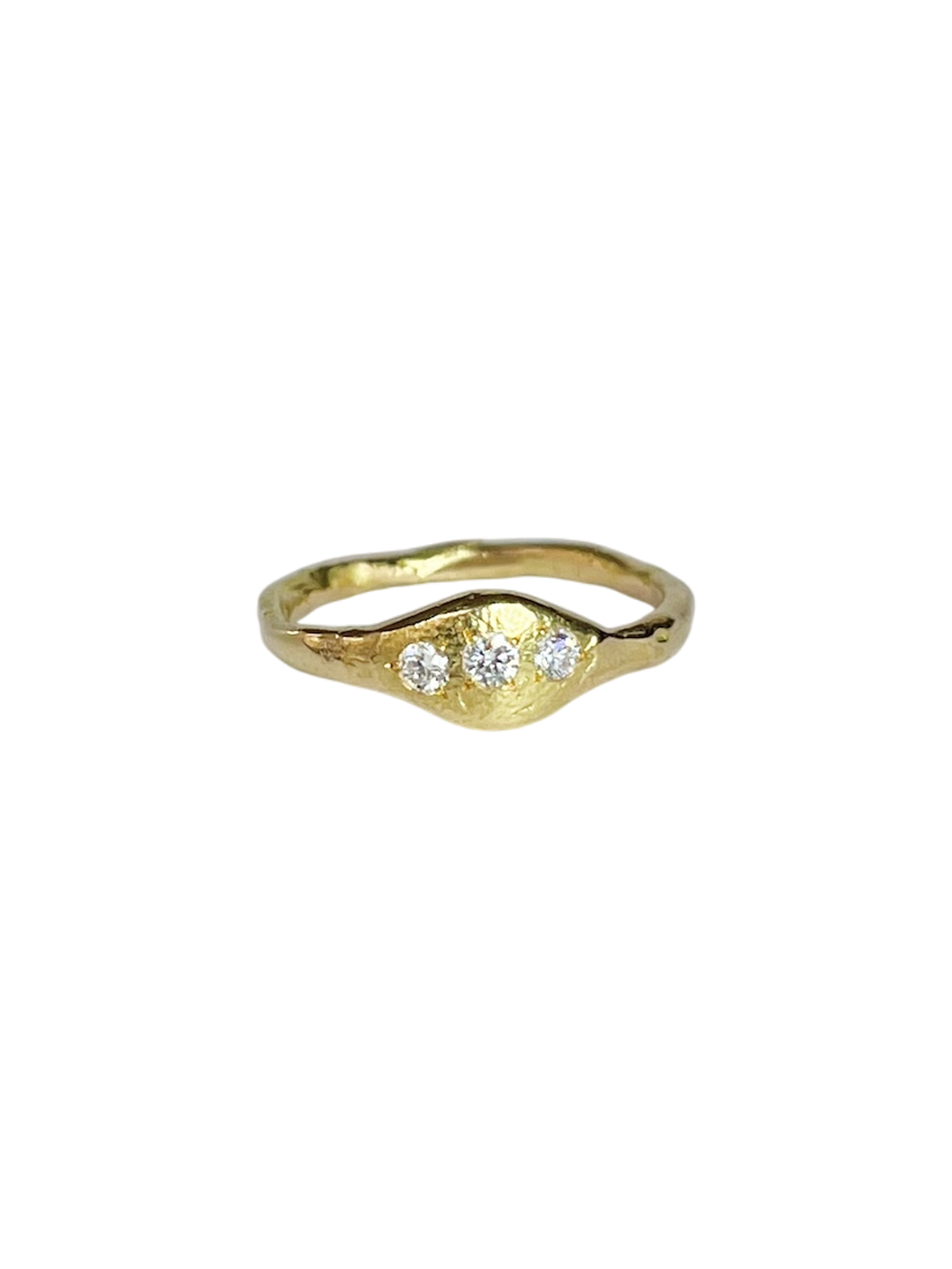Bague sunrise 3 diamants